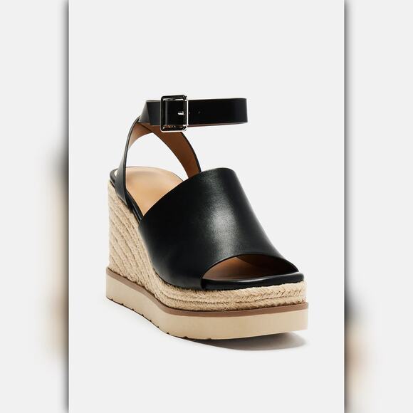 A042-A • Cloud Feel Hampton Espadrille Wedge Sandal with Ankle Strap - Picture 3 of 5